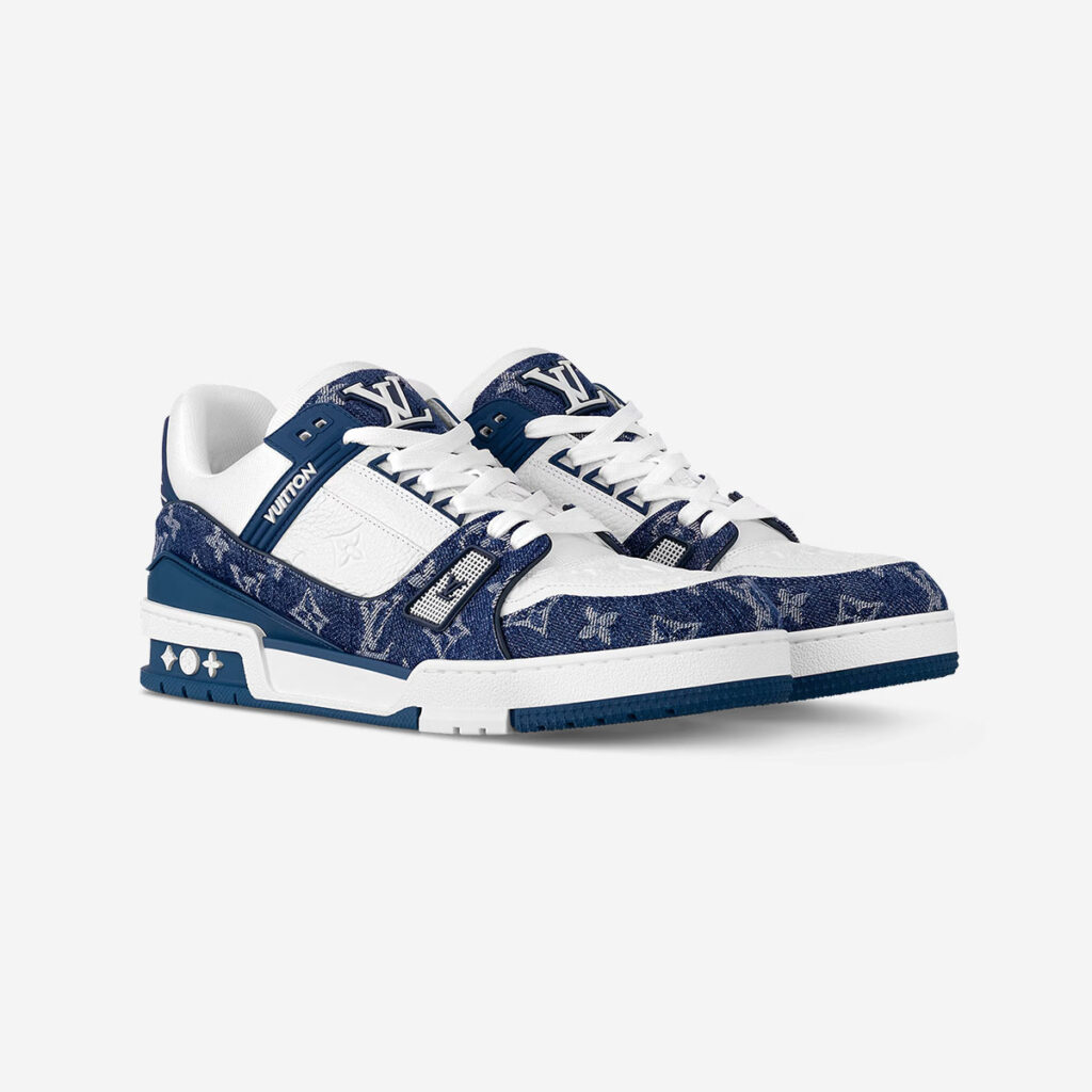 Louis Vuitton Sneaker LV Trainer Bleu et Blanc